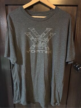 Vortex Men's Charcoal Short-Sleeve Logo Tee
